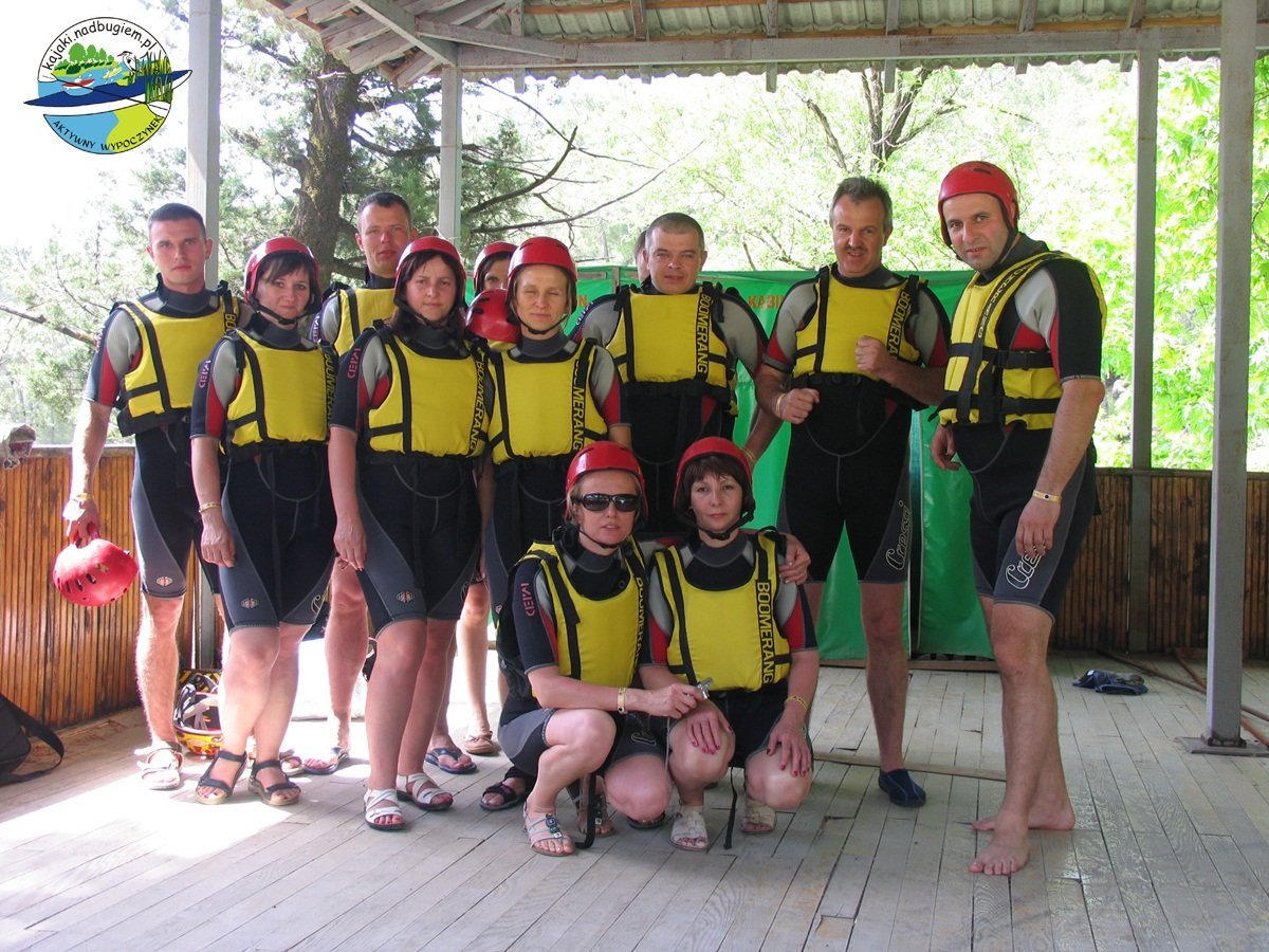 ekipa raftingu rzeką Köprülü