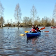 Powódź 2013 nad Bugiem - okolice Mościc Dolnych.